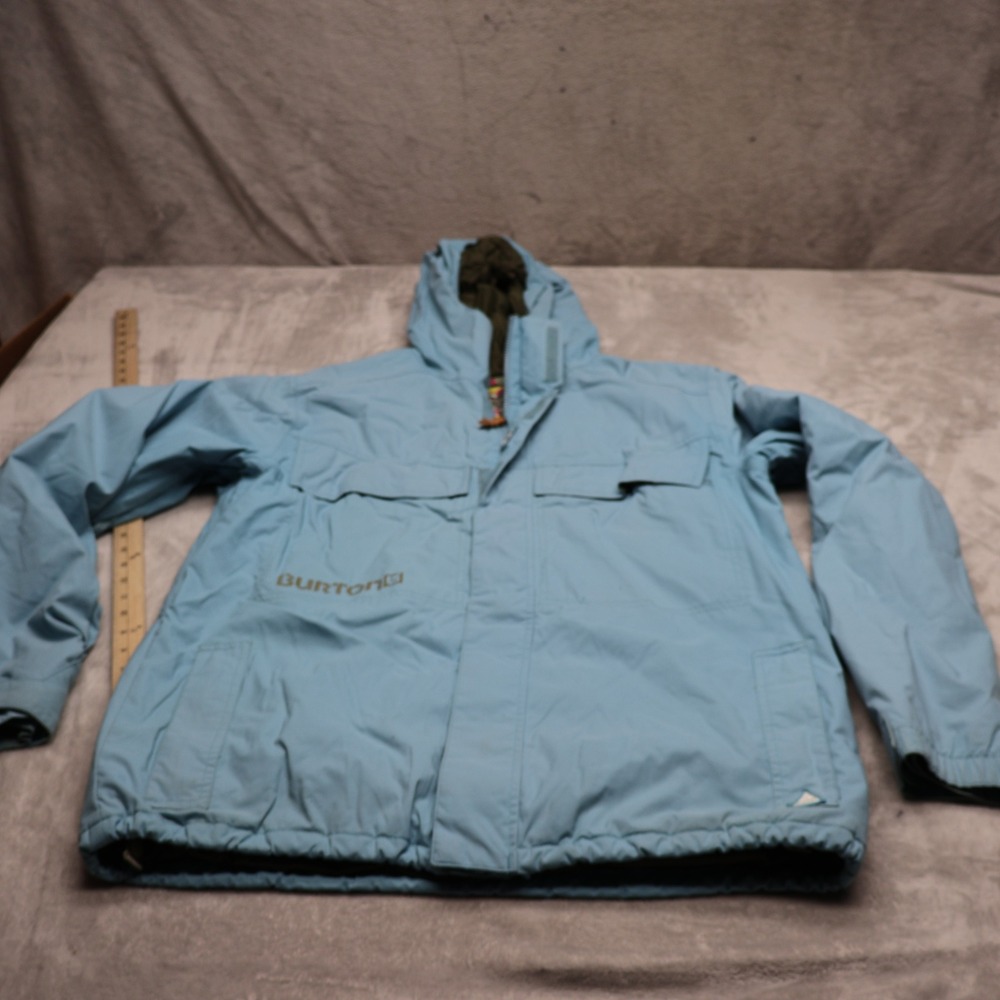 Burton Jacket Mens Large Blue Dryride Waterproof Snow Outdoor Rain Pit Zip VTG